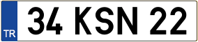 Trailer License Plate